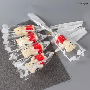 ✨[nappa] สบู่รูปหมี1ชิ้นช่อกุหลาบของขวัญวันวาเลนไทน์สำหรับช่อดอกไม้วันแต่งงานของตกแต่งบ้านที่ถือดอกกุหลาบเทียม