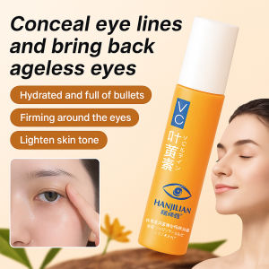 Vitamin C Lutein Firming Eye Serum Oil Lighten Dark Circles Eye Bags Fine Lines Anti-Wrinkle Roll-On Eye Cream 叶黄素维生素C眼部去皱淡纹精华油
