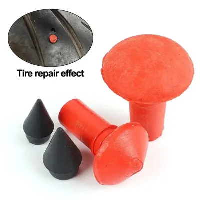 180pcs Karet Tambal Ban Tubless Berbentuk Jamur Paku Tire Repair Mushroom Nail Motor Sumbat Alat Perbaikan Ban