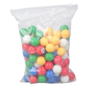 100Pieces Bingo Game Balls Light Weight Designs Colorful Replacement Bingo Balls with Clear Number For Event and Game