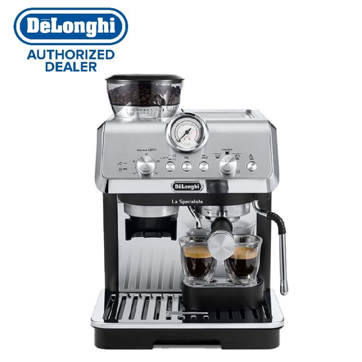 Grille Repose-tasses Pour Machine à Café De'Longhi La Specialista Art EC9155 - Pièce De Remplacement Chromée - 2