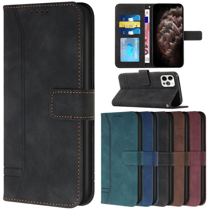 Galaxi Note20 Note10 Luxury Retro Line Love Solid Leather Book