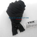 Resleting Zipper YKK 100 cm Atau 1 Meter Type Gigi Halus Coil Set Open-End Buka-Lepas Warna Hitam Harga Per Biji. 