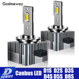 2PCS Canbus Car Light  D3S LED D1S D1R D2S D2R D4S/R D8S D5S 30000LM 1:1 size Auto Headlamp 12V 6000K Kit to Replace HID Conversion Lamps