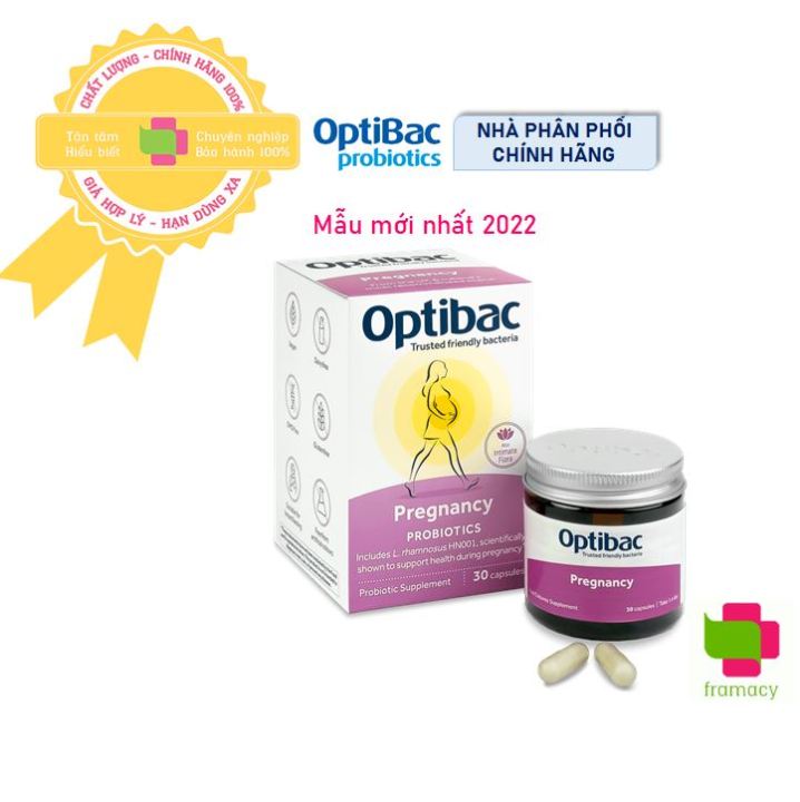 Men vi sinh Optibac Probiotics For pregnancy Anh (30 viên) cho bà bầu và mẹ sau sinh