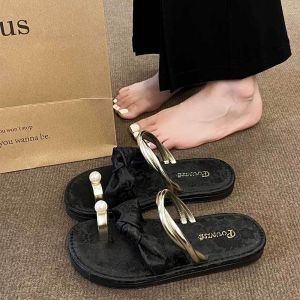 IELGY French Niche Slippers Womens Summer Fashion casual slip-on beach slides