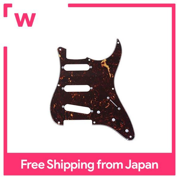 Pickguard 8 Trous Pour Fender Telecaster Japan - 4 Plis Brun Tortoise - Protection Et Style Rétro - 10