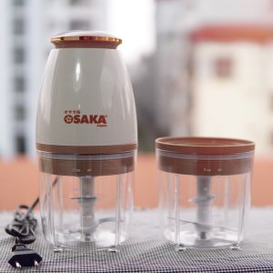 Máy xay sinh tố Osakaa Nhật Bản FP126 BH 3 NĂM Máy xay thịt đa năng 4 lưỡi dao bằng thép không rỉ Dung tích 700ml công suất 350W