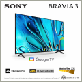 SONY K-43S30 ทีวี 43 นิ้ว | BRAVIA 3 | 4K HDR Processor X1™ | 4K Ultra HD | High Dynamic Range (HDR) | Smart TV (Google TV). 