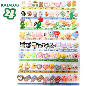 Resin clay karakter motif random per pcs