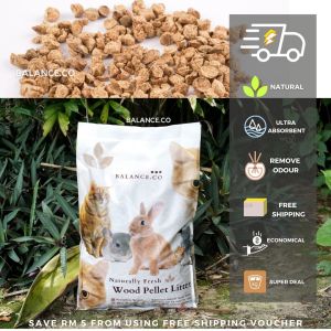[Superb Absorption] Balance.co Premium Pet Bedding Mini Pine Wood Pallet Cat Litter Pasir Kucing Kayu kuching (8KG ) 超级吸水碎松木托盘猫砂