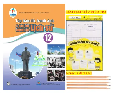 Sách - Tập bản đồ tranh ảnh và câu hỏi luyện tập Lịch sử 12 (cánh diều)
