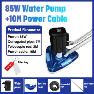 150W Powerful Swimming Pool Vacuum Water Suction Pump Portable Pool Cleaner Machine For Underwater Debris Floor Bottom Cleaning