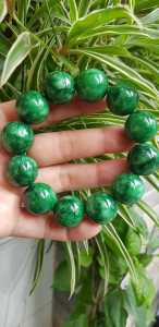 🌿☘️🌿Vòng Tay Nam Đá Cẩm Thạch Xanh lá Size lớn hạt 18mm bóng đẹp hợp Các Anh Mệnh Mộc mệnh Hỏa đeo có 450k ạ