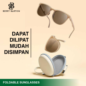 Berrybarton Kacamata Hitam Lipat Anti Silau UV 400 Sunglasses Pria Wanita SL 125