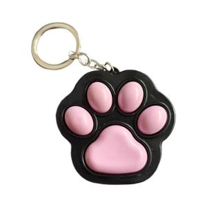 Cat Paw Designs Keychain Anxiety Stress Relief Press Toy for School Office Travel Portable Plastic Keyring