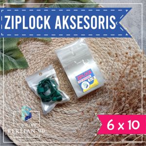 Plastik Ziplock 6x10 - Plastik Klip Aksesoris - Plastik Klip Putih ZIpper