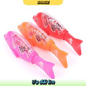 SHNGki Mô Phỏng Bơi Điện Cá Đồ Chơi Trẻ Em LED Chiếu Sáng Âm Nhạc Tương Tác Đồ Chơi