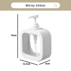 Kitchenut Botol Dispenser Botol Syampu Hand Wash Dispenser Shampoo Bottle Transparent Refillable Dispenser Soap