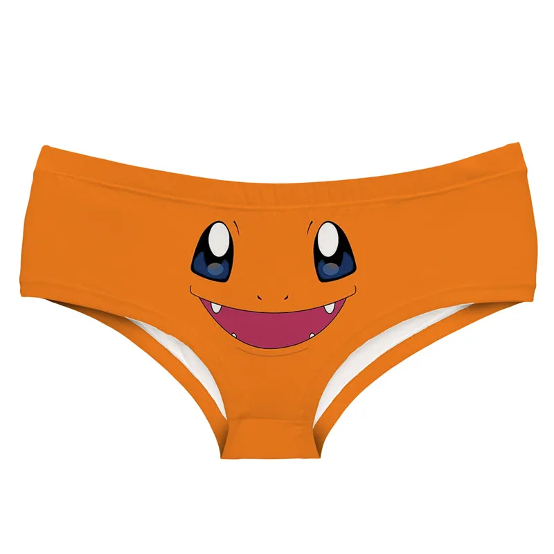 Anime Pokemon Pikachu Ladies Underwear 3D Print Panties Squirtle Seamless  Breathable Women Low Waist Cosplay Accessories