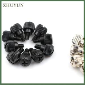 ZHUYUN 10Pcs 6#32x5 Thread Teeth Length 5mm Computer PC Case Toolless Adjustment Screw