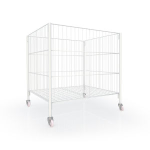 Kefva กระบะตะแกรงซี่ลวด ขนาด 80x80x80 ซม. กระบะใส่สินค้าSale มีล้อ กระบะใส่ของ กระบะใส่สินค้าเซลล์ กระบะใส่โปรโมชั่นในร้านค้า ตะแกรงใส่ของ ตะแกรงใส่พัสดุ ตะแกรงเซลล์สินค้า