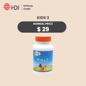 HDI™ Kids3 | Boost Childrens Natural Immune System | Healthy & Strong Growth | 60 Tablets