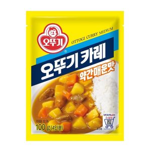 [Original] 오뚜기카레약간매운맛 Ottogi Curry Powder Medium Hot (ผงแกงกะหรี่ เผ็ดปานกลาง) 100g
