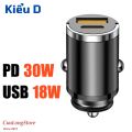 Tẩu sạc nhanh ô tô 100W cốc sạc điện thoại xe máy xe hơi chất liệu vỏ thép không gỉ thích hợp phụ kiện oto cho xe đời mới 12V 24V. 