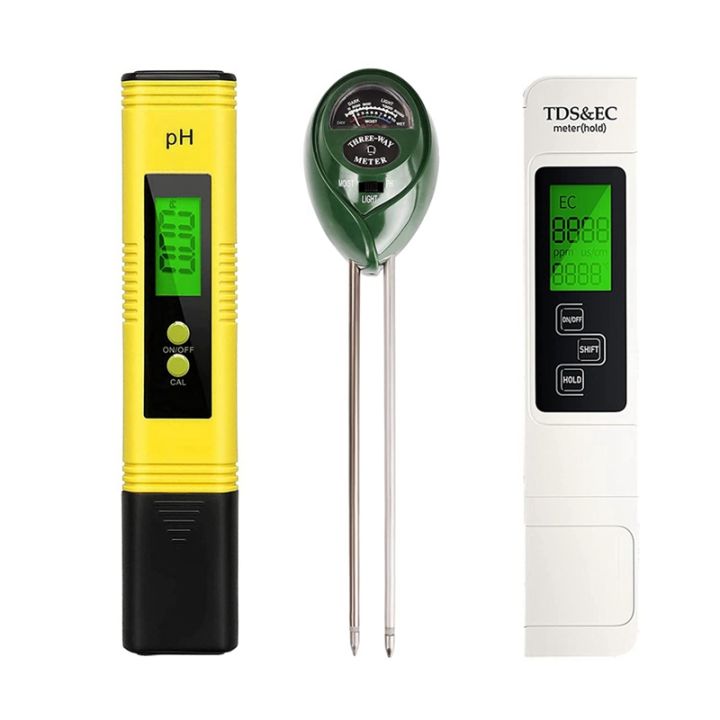 () PH Meter, 3 in 1 Garden Soil Test Kit, TDS PPM Meter, Soil Test Kit ...