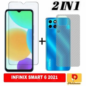 PROMO PAKET 2 INC 1 Tempered Glass INFINIX ZERO 5G 2023 / INFINIX SMART 6/ INFINIX SMART 6 NFC Anti Gores Kaca Clear