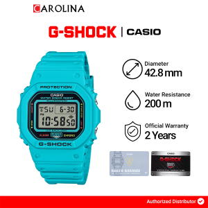 Jam Tangan Pria Casio G-Shock DW-5600EP-2D Lineup Energy Park Series Blue Dial Blue Resin Band