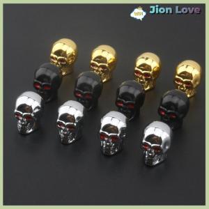 Jion Love Skull Valve Caps ABS Car Wheel Plugs For Alloy Wheels Tire Valve Cap Auto Valve Cover Nipple Caps For Cars Motorcycles Bikes