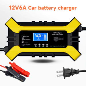 Smart Automatic Car Battery Charger 12V 6A Heavy Duty Pulse Repair Motorcycle Charging