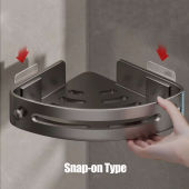 Bathroom Rack Bathroom Shelf Corner Shelf Bathroom Storage Toilet Rack Bathroom Organizer Rak Bilik Mandi Dingding