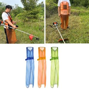 QFV5F Full Coverage Mesh Lawn Mower Apron With Pockets Safety Gardening  Apron Comfortable Breathable Garden Work Suit Workwear
