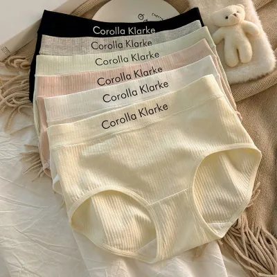 Womens Underwear Panties For Woman Soft Snug New Korean Style Seamless Breathable Womens Briefs (6-pack)