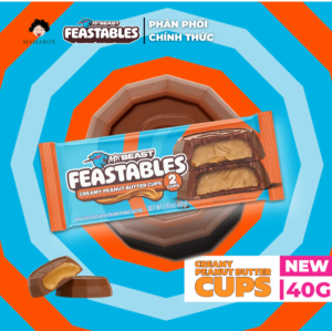 [Chính Hãng] Kẹo Socola Feastables Phiên Bản Mới Vị Creamy Peanut Butter Cup - 40G