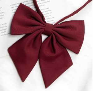 Women Large Bowtie Oversize Bow Tie Uniform Collar Butterfly Bow Knot Professional Bow Tie Girls Red Bowties