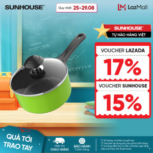 Nồi Quấy Bột Chống Dính SUNHOUSE SHG-MP14 - 14 cm - Không dùng được với bếp từ - Chống Dính Whitford (USA) - Hợp Kim Nhôm Truyền Nhiệt Nhanh - Truyền nhiệt siêu nhanh giữ nhiệt tốt - Hàng Chính Hãng