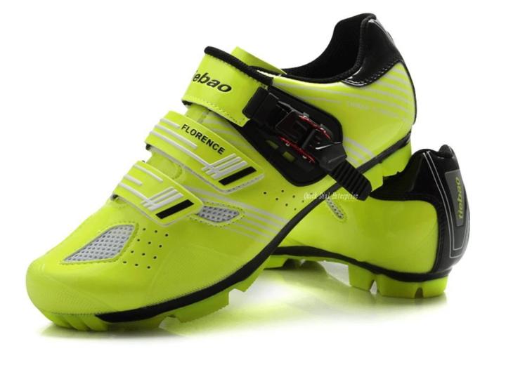 TieBao MTB Athletic Cycling Shoes Self-Lock Shoes-Flouresence
