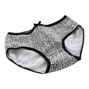 Phụ Nữ Của viền ren Ngọt Ngào Cung Hipsters Đồ Lót Leopard Ngựa vằn hoa văn sọc Cotton Quần Lót Tóm Tắt Cho trang phục hàng ngày