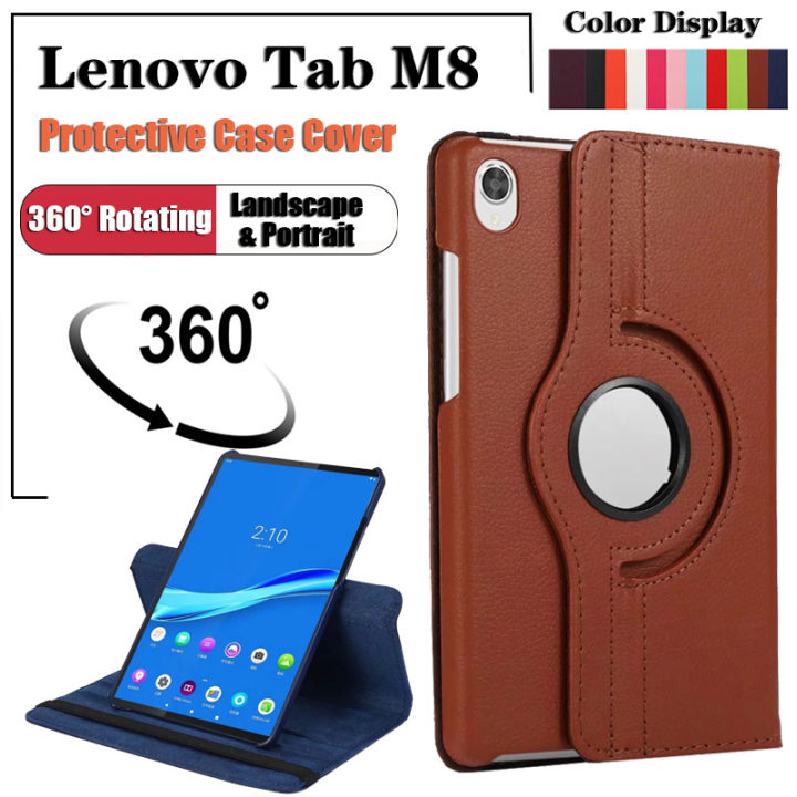 EHLCYS Custodia con Tastiera per Lenovo Tab M8 4a Generazione 8.0 Pollici 2023 (TB-300FU/TB-300XU), Tastiera Bluetooth Wireless Rimovibile, Custodia con Supporto Folio in Pu con Mouse,Viola