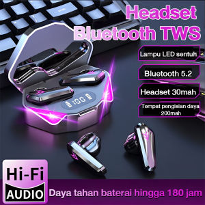 HEADSET X15 GAMING BLUETOOTH V5.2 LED HEADPHONE TAMPILAN PINTAR HIFI STEREO EARPLUGS STEREO