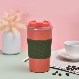 Gift SG Ready Stock Stainless Steel& Ceramics Vacuum Coffee Cup Outdoor Insulated Thermal Mug& Portable Leakproof Travel Tumbler Drinkware Cup