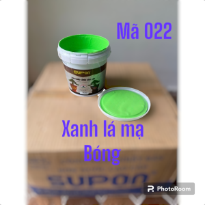 (GIÁ XƯỞNG) Sơn màu XANH LÁ MẠ BÓNG Sơn chậu cảnh chuyên dụng ngoại thất (Kháng kiềm sơn gốc nước hệ sơn BÓNG)