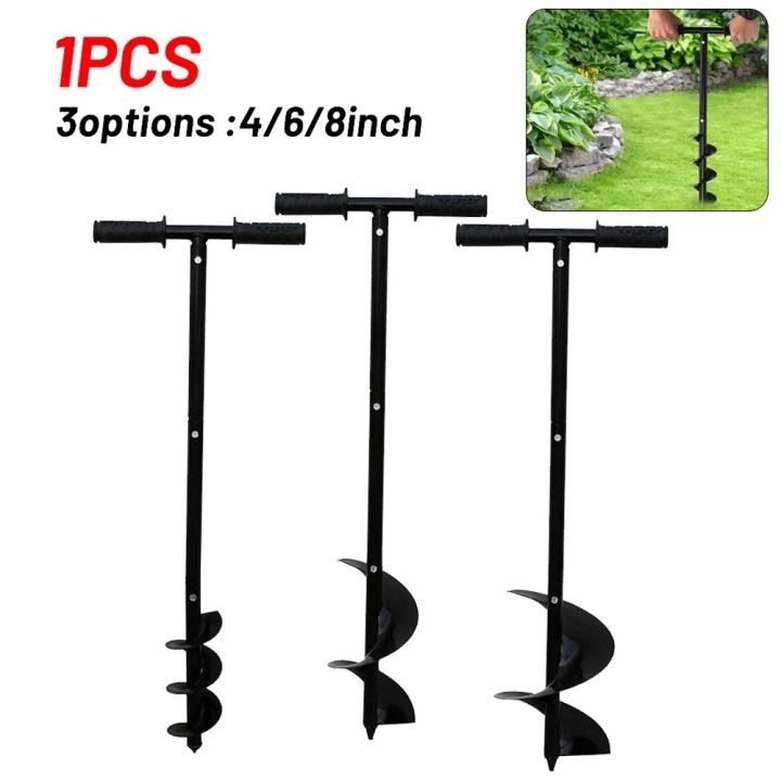 Manual Hand Earth Auger Fence Post Drill Soil Digger Hole Borer Digger ...