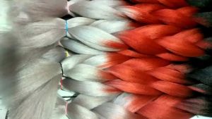 Rambut Sambung Box Braids 3 Warna Ukuran 60 Cm/1 Ikat1 Pcs