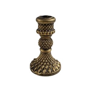ECOCOKU Vintage Pillar Candlestick European Style Non-slip Adornment Candle Stand Decorative Bronze Aromatherapy Candle Base Wedding