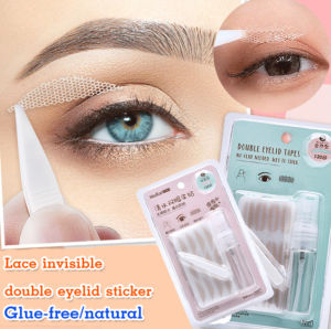 Light Glue-Free Skin Tone Mesh Lace Invisible Double Eyelid Sticker